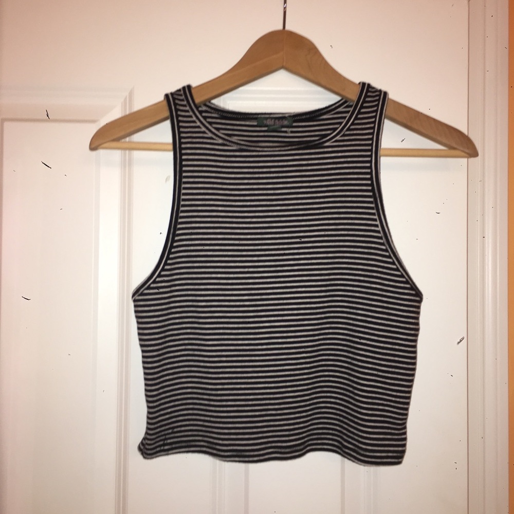 Black& white stripped tank top
